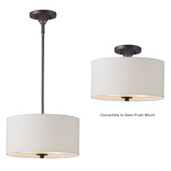 Bongo 2-Light Pendant / Semi-Flush Mount