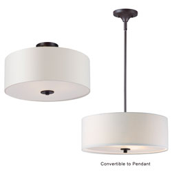 Bongo 3-Light Pendant / Semi-Flush Mount