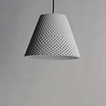 Woven 1-Light Concrete Pendant