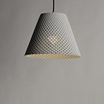 Woven 1-Light Concrete Pendant