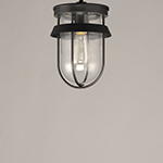 Breakwater 1-Light Outdoor Pendant / Semi-Flush