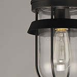 Breakwater 1-Light Outdoor Pendant / Semi-Flush