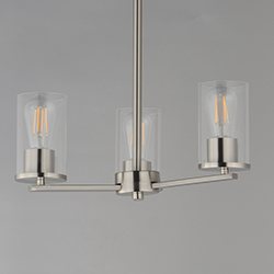 Lateral 3-Light Chandelier