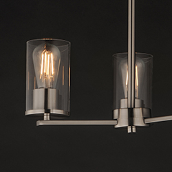Lateral 3-Light Chandelier