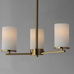 Lateral 3-Light Chandelier
