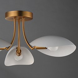 Maris 3-Light Semi Flush