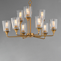 Hudson 9-Light Two-Tier Chandelier