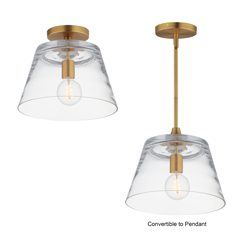 Hudson 1-Light Semi-Flush Mount/Pendant