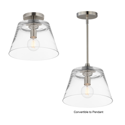 Hudson 1-Light Semi-Flush Mount/Pendant