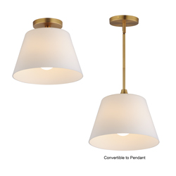 Hudson 1-Light Semi-Flush Mount/Pendant