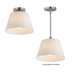 Hudson 1-Light Semi-Flush Mount/Pendant
