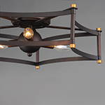Wellington 3-Light Ceiling Flushmount