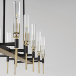 Flambeau 10-Light Linear LED Chandelier