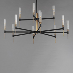 Flambeau 12-Light 2-Tier LED Chandelier