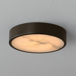 Slab 5.5" LED Alabaster Flush Mount