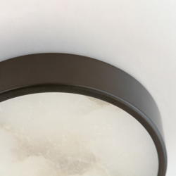 Slab 5.5" LED Alabaster Flush Mount