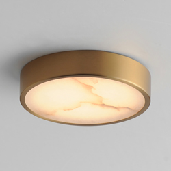 Slab 5.5" LED Alabaster Flush Mount