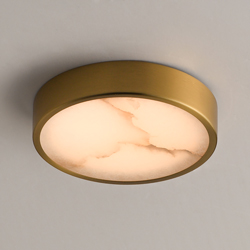 Slab 5.5" LED Alabaster Flush Mount