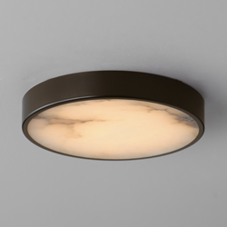 Slab 7" LED Alabaster Flush Mount