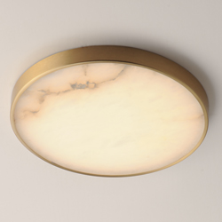 Slab 12" LED Alabaster Flush Mount