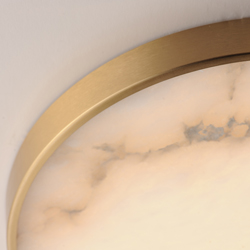 Slab 12" LED Alabaster Flush Mount