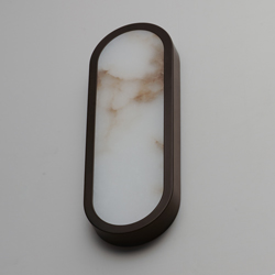 Plinth 15" LED Alabaster Wall Sconce