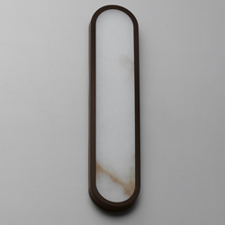 Plinth 24" LED  Alabaster Wall Sconce