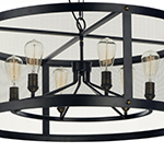 Palladium 5-Light Chandelier W/Bulbs