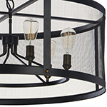 Palladium 5-Light Chandelier W/Bulbs