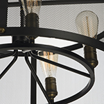 Palladium 5-Light Chandelier W/Bulbs