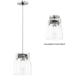 Scoop 1-Light Pendant/Flush Mount