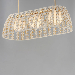 Macrame 3-Light Linear Pendant