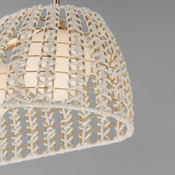 Macrame 3-Light Linear Pendant