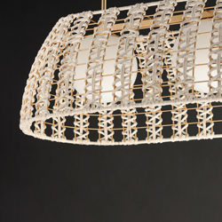 Macrame 3-Light Linear Pendant