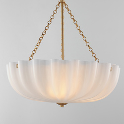 Bundt 17.5" Pendant / Semi-Flush Convertible