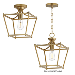 Clifton Single Pendant / Semi-Flush
