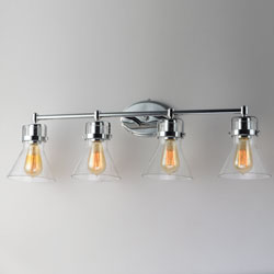 Seafarer 4-Light Bath Vanity With Bulbs