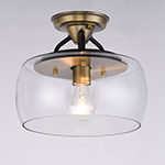 Goblet 1-Light Semi Flush Mount