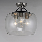 Goblet 3-Light Semi Flush Mount