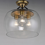 Goblet 3-Light Semi Flush Mount