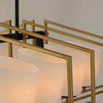 Oblique 8-Light Linear Pendant