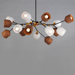 Akimbo 16-Light Pendant w LED Bulbs