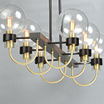 Bauhaus 6-Light Linear Chandelier