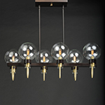 Bauhaus 6-Light Linear Chandelier