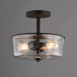 Fuller 2-Light Semi Flush/Pendant Convertible