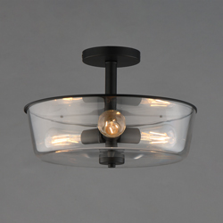 Fuller 3-Light Semi Flush/Pendant Convertible