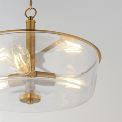 Fuller 3-Light Semi Flush/Pendant Convertible