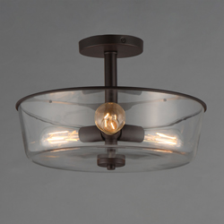 Fuller 3-Light Semi Flush/Pendant Convertible