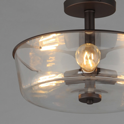 Fuller 3-Light Semi Flush/Pendant Convertible