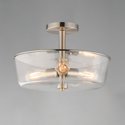 Fuller 3-Light Semi Flush/Pendant Convertible